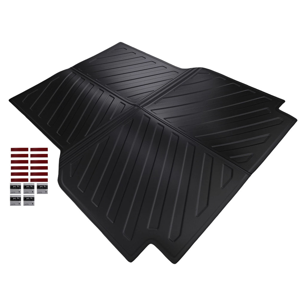 5FT Black Trunk Bed Mat Liner for Toyota Tacoma (2005–2023) TPE Waterproof