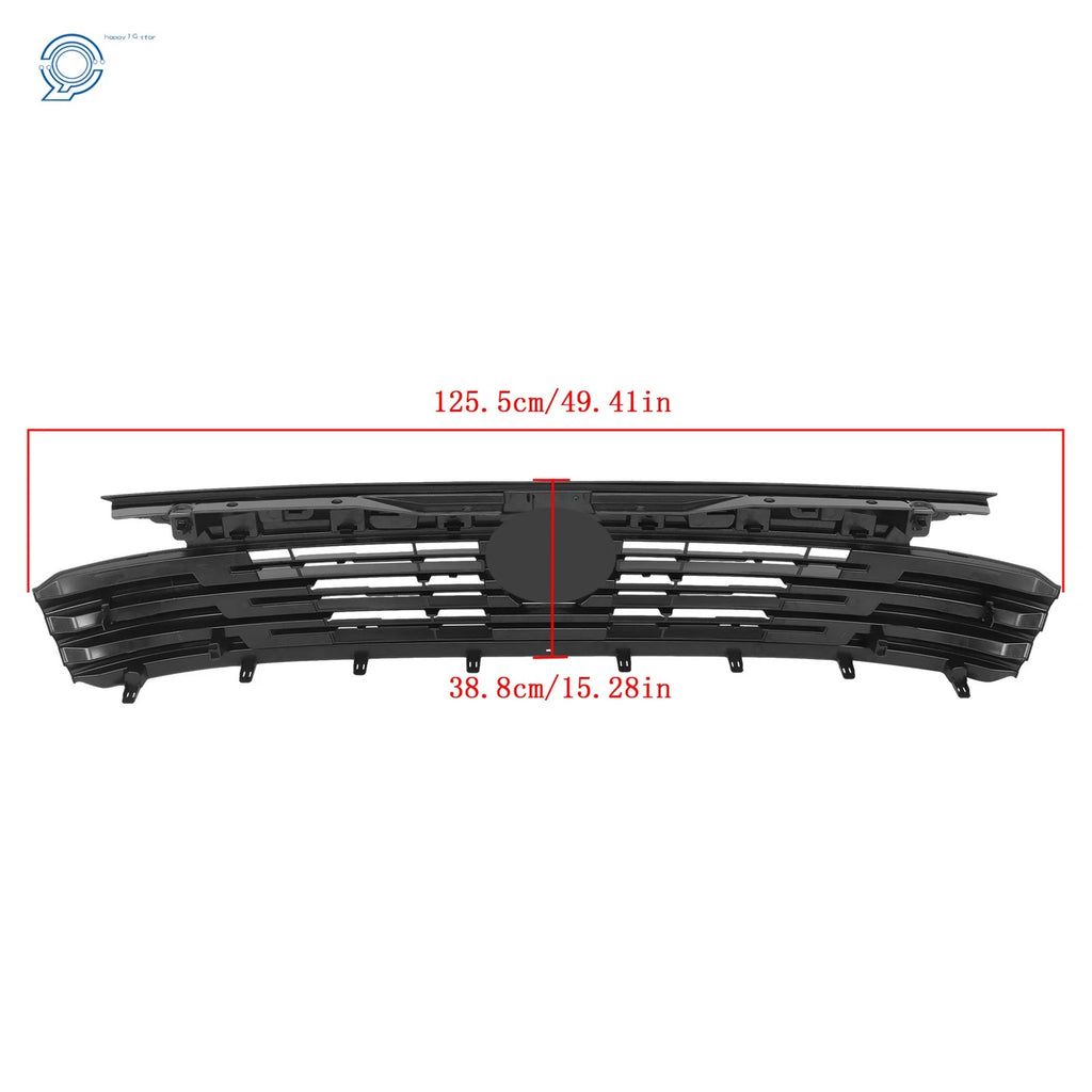 Front Bumper Upper Grille for Nissan Kicks S SV (2025) Gloss Black