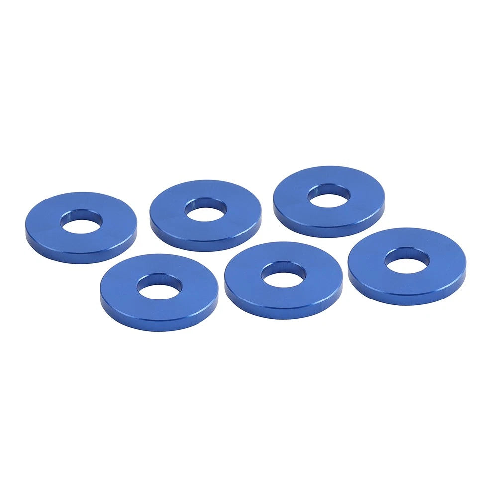 6X Engine Saddlebag Crash Bar Decorative Spacer Ring for Harley Softail Blue