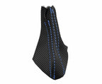 Automatic Shift Boot Cover for Volvo XC90 (2003–2014) Carbon Fiber Blue Stitch