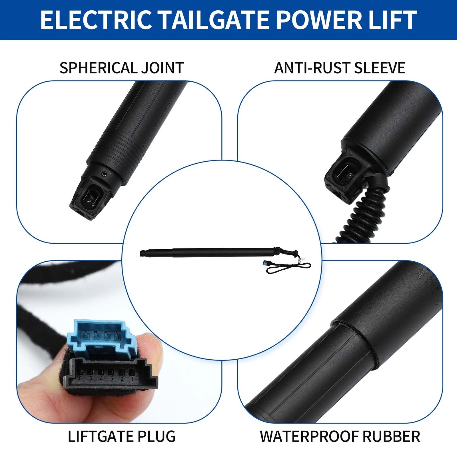 Rear LH Tailgate Power Lift Support for BMW X6 F16 F86 (2014–2019) No. 51247434043