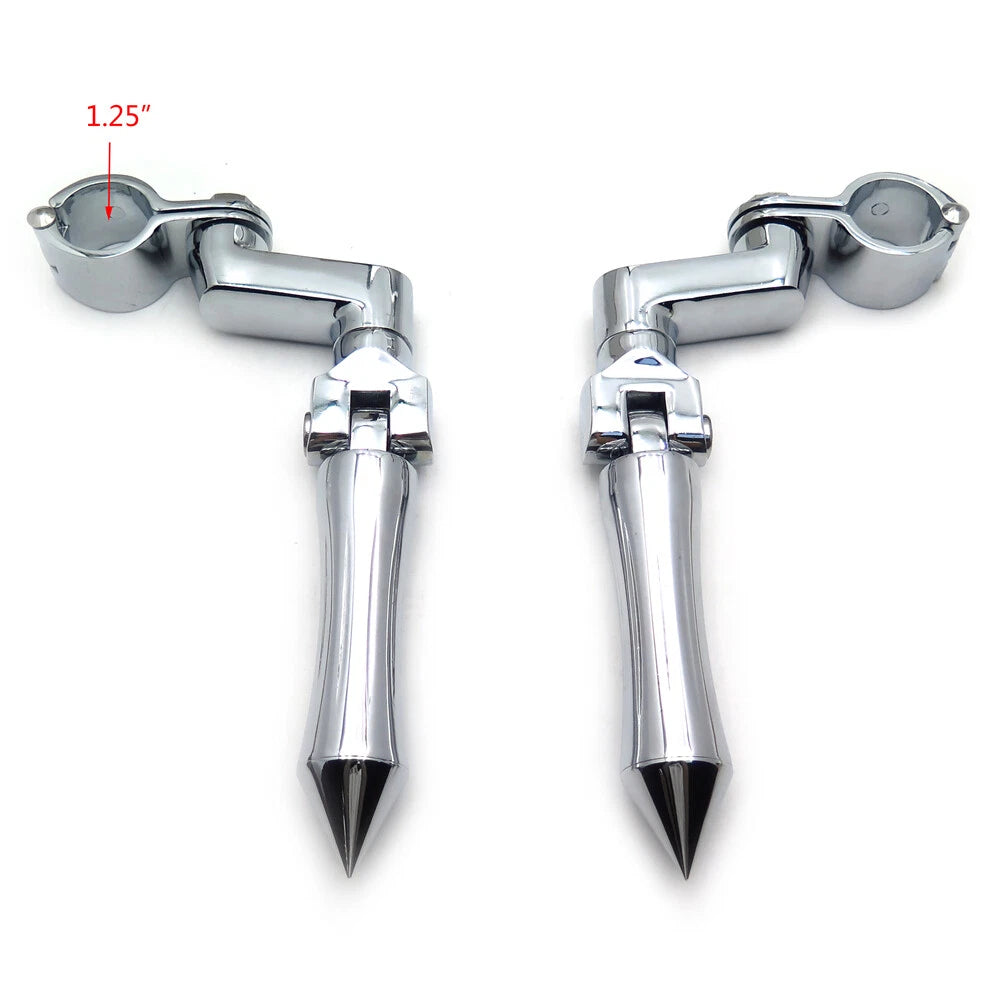 Chrome Slender FootPeg for Harley Sportster Dyna Touring Softail