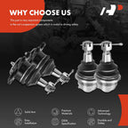 Set of 4 Front Side Ball Joints for GMC Yukon Chevrolet K1500 K2500