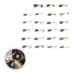 Set of 46 Carbon Brushes for Electric Tools and Equipment