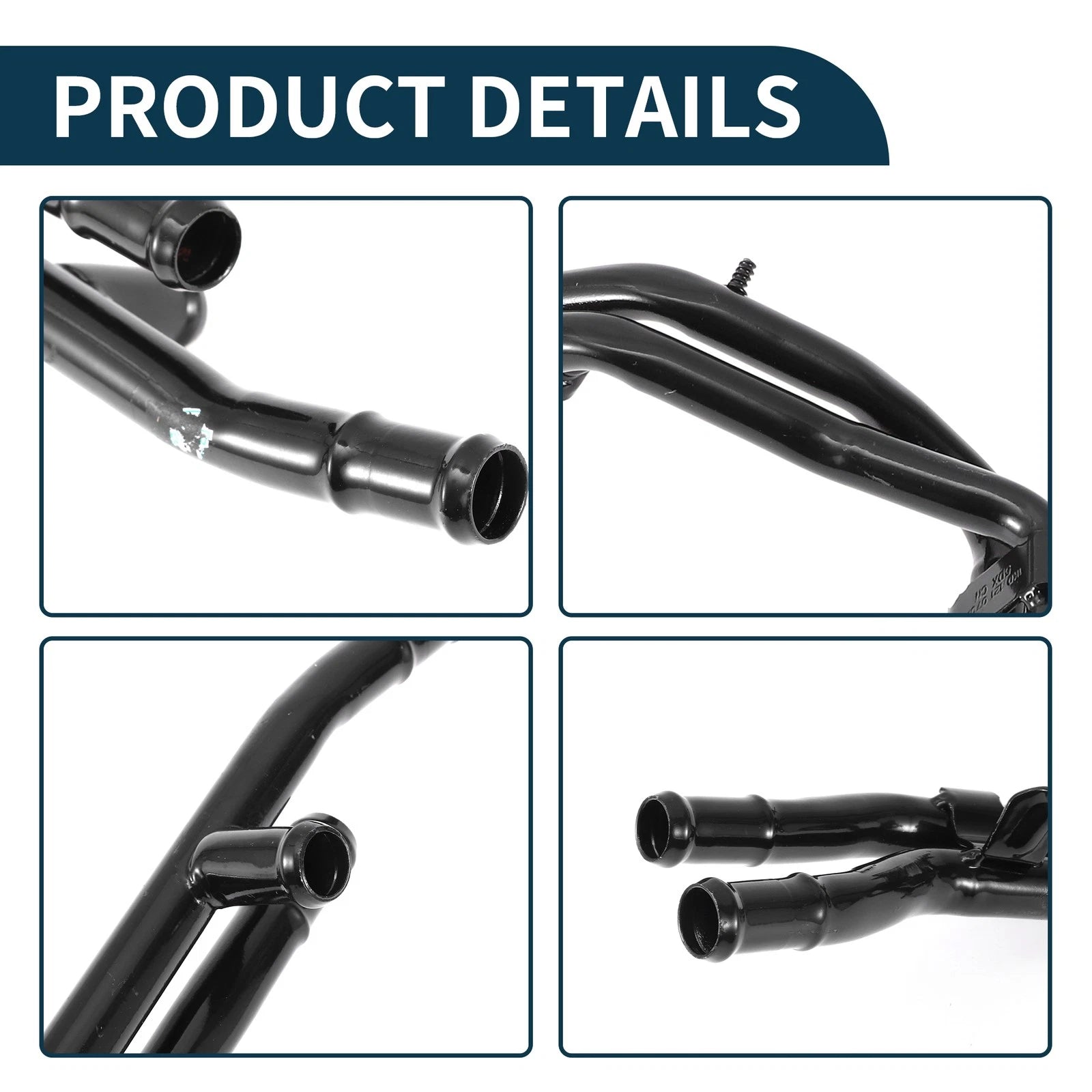 Radiator Hose Coolant Pipe for Volkswagen Golf (2007–2009) 1 Pcs Black