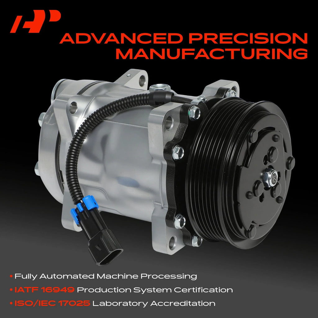 A/C Compressor with Clutch for Chevy C6500 Kodiak GMC C6000 (1996-2009)