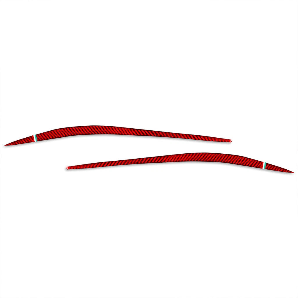 2Pcs Headlight Eyebrows Eyelids Cover Trim for Alfa Romeo Giulia (2015–2024)