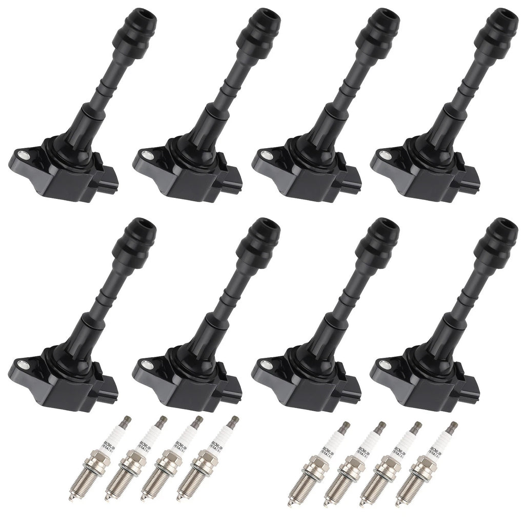 Ignition Coil & Spark Plug for Nissan Pathfinder (2008–2012) Infiniti QX56 (2007–2010) 5.6L