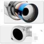 4" Burnt Tip Muffler Catback Exhaust System for Honda Accord F23 (1998–2002)