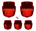 LED Sequential Tail Lights Pair for 1953–1956 Ford Truck with Stainless Housing