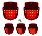 LED Sequential Tail Lights Pair for 1953–1956 Ford Truck with Stainless Housing