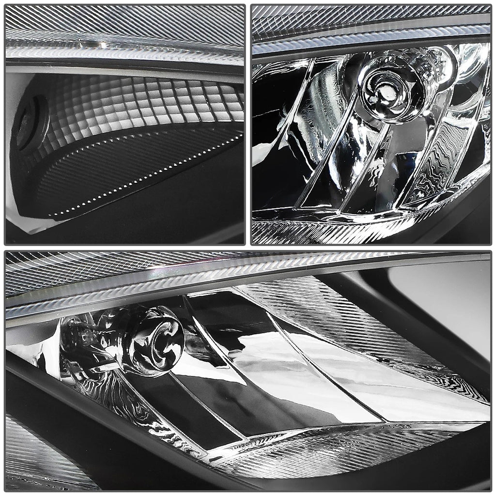 Headlight Lamps for Chrysler Pacifica Voyager (2017–2023) Black Housing Clear