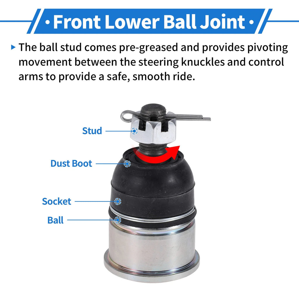 2X Front Lower Ball Joints for Honda Accord (1990–2002) No.K9643/51220S84305