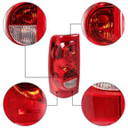 Taillights Pair for Chevy Silverado 1500 2500 3500 (2003-2006) Red