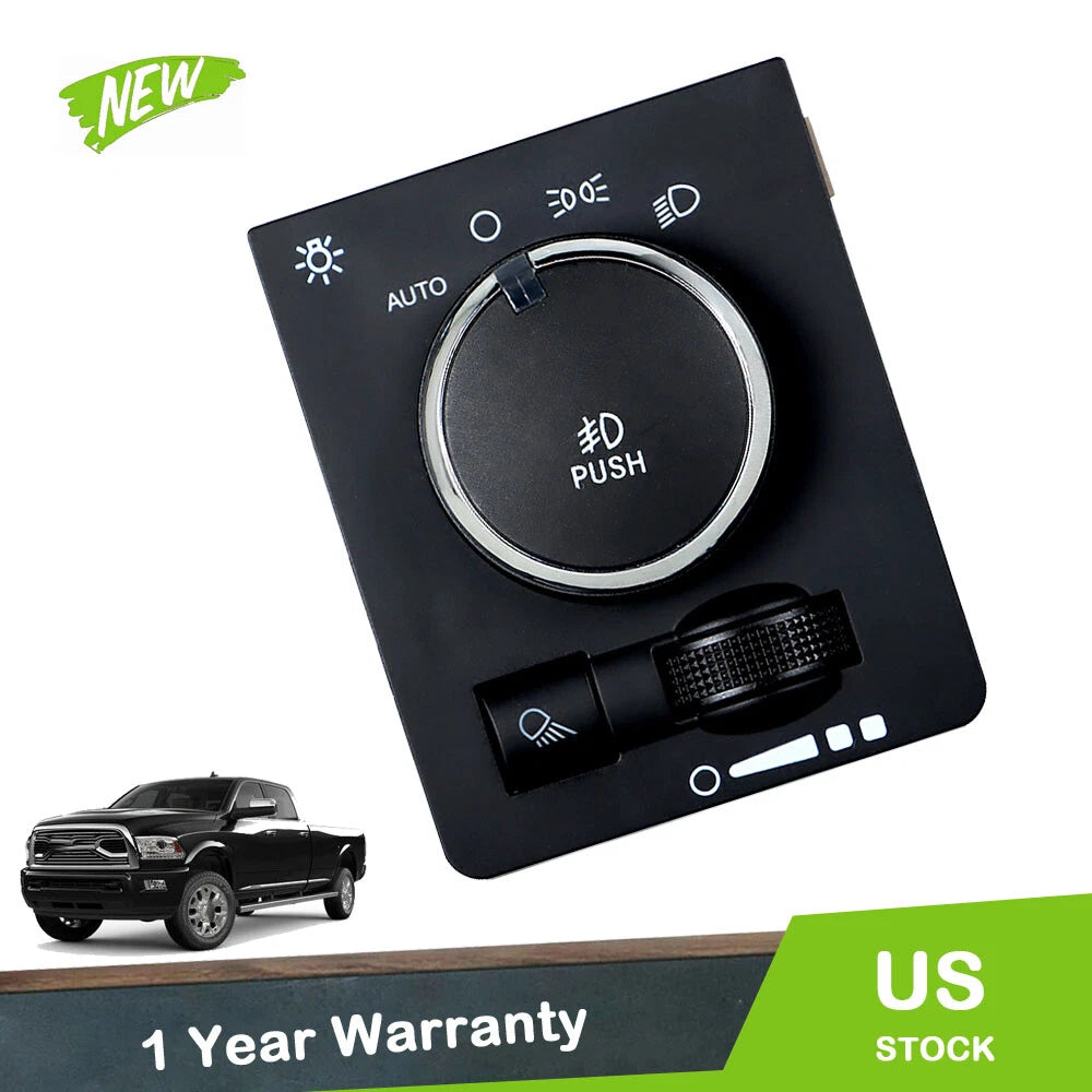 Headlight Fog Lamp Switch for Dodge Ram 1500 2500 3500 4500 5500 (2013–2021)