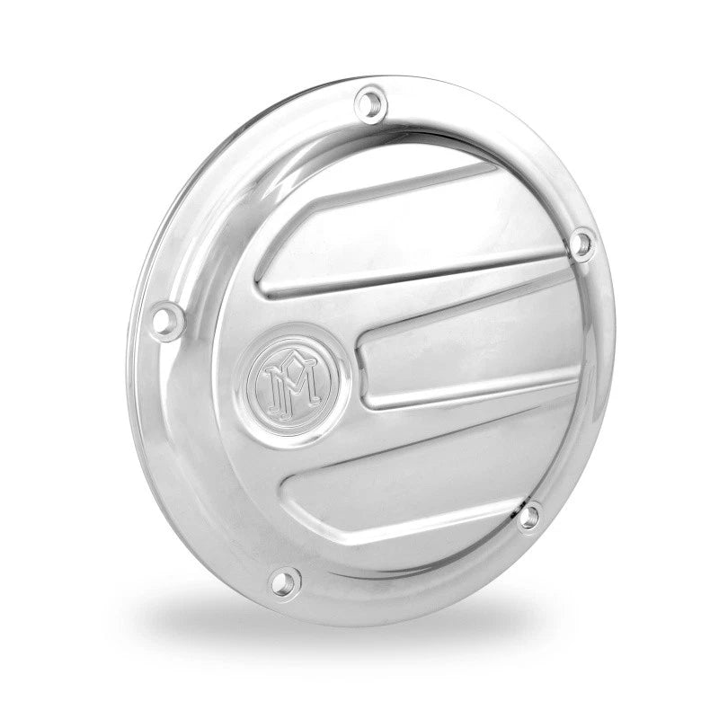 Performance Machine Scallop Derby Cover - Chrome for Harley Davidson