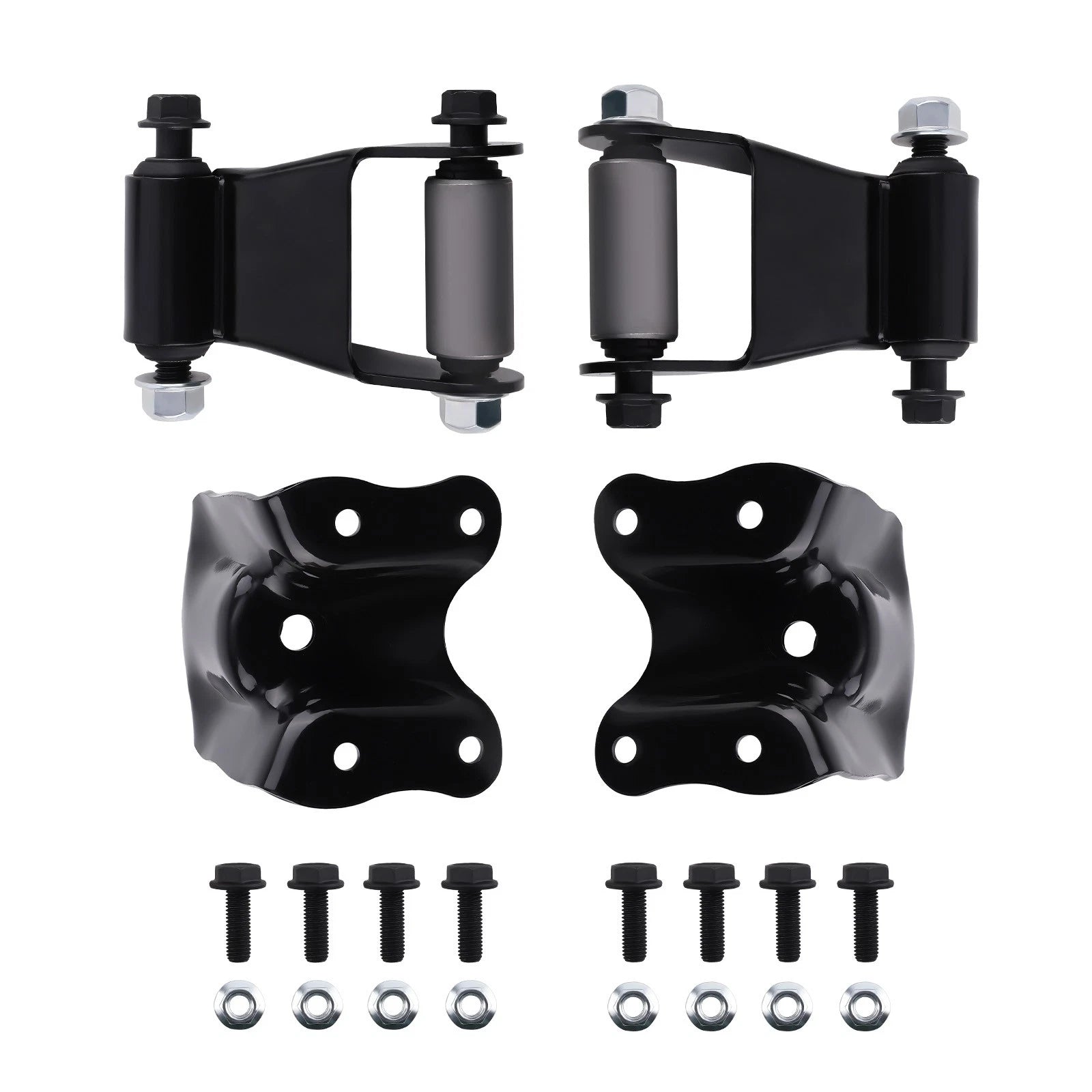 Set of 2 Rear Leaf Spring Shackle Bracket Hangers for Ford F150 F250 (1980–1996) 722-101