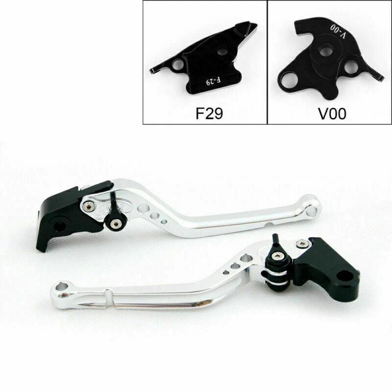 Long Brake Clutch Levers for Honda ST 1300 (2008–2012) T9 Silver