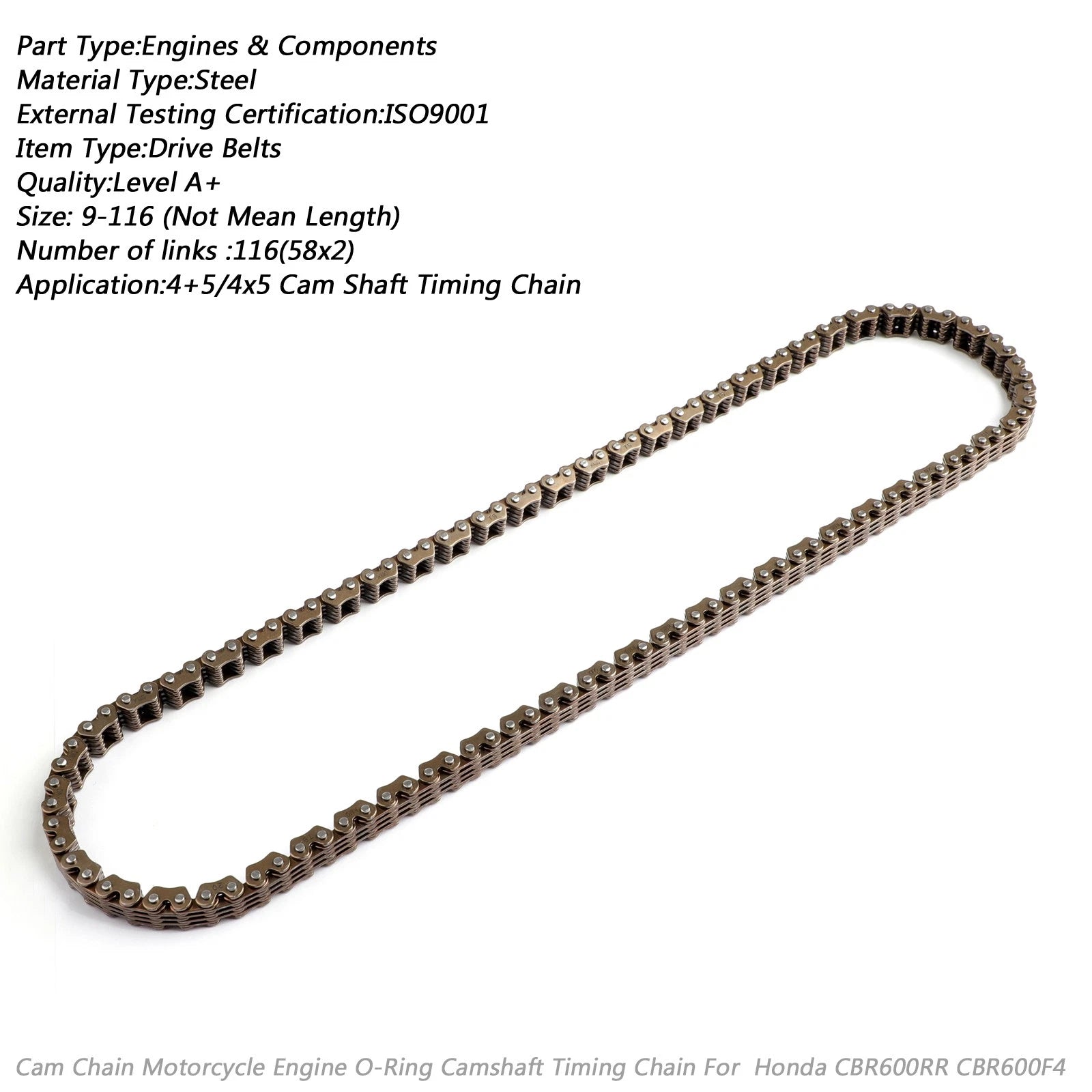 Timing Cam Chain 116L for Honda CBR600F2 CBR600F3 CBR600F4 CBR600F4i CBR600RR