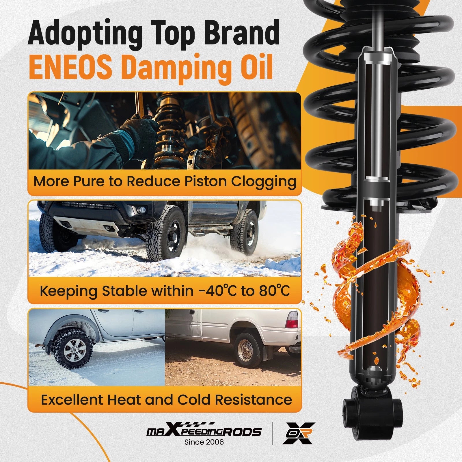 Pair Complete Rear Strut w/ Coil Spring for Dodge Journey (2009–2010) 172511
