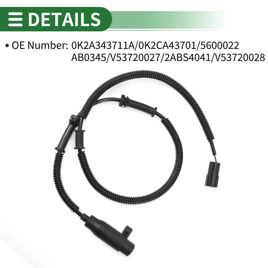 ABS Wheel Speed Sensor for Kia Sephia (1994–2001) 0K2A343711A/0K2CA43701