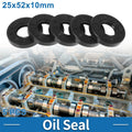 Set of 5 Oil Seal Ring 25x52x10mm for Rotary Shaft (Nitrile Rubber)