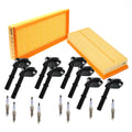 Set of 8 Ignition Coils, 8 Spark Plugs, 2 Filters for W218 W207 W463 W166 W222 R172