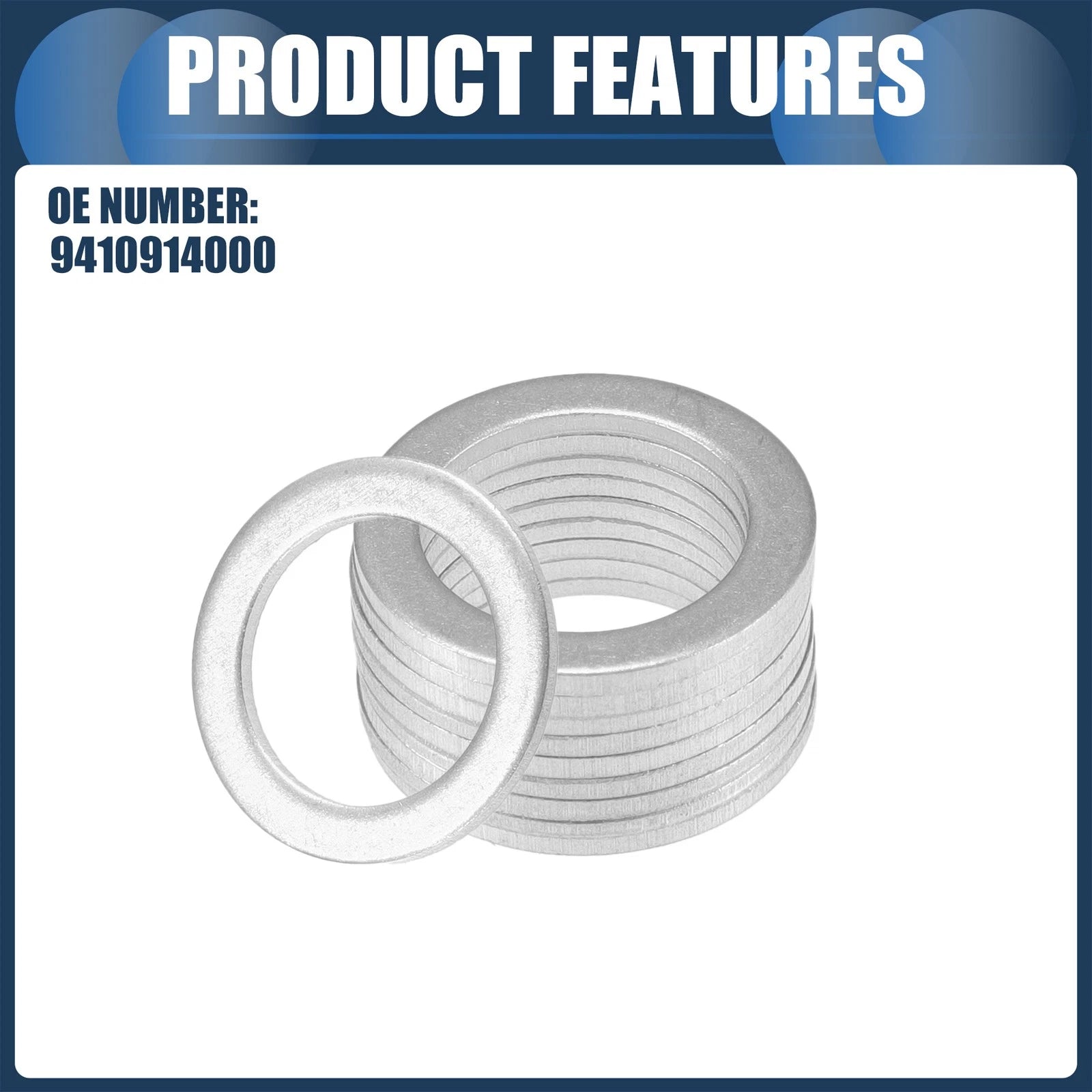 25pcs Oil Drain Plug Gaskets 14mm ID No.9410914000 for Honda Civic (1973–2024)