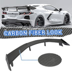 Carbon Fiber Style Rear High Wing Trunk Spoiler for Chevy Corvette C8 (2020–2025)