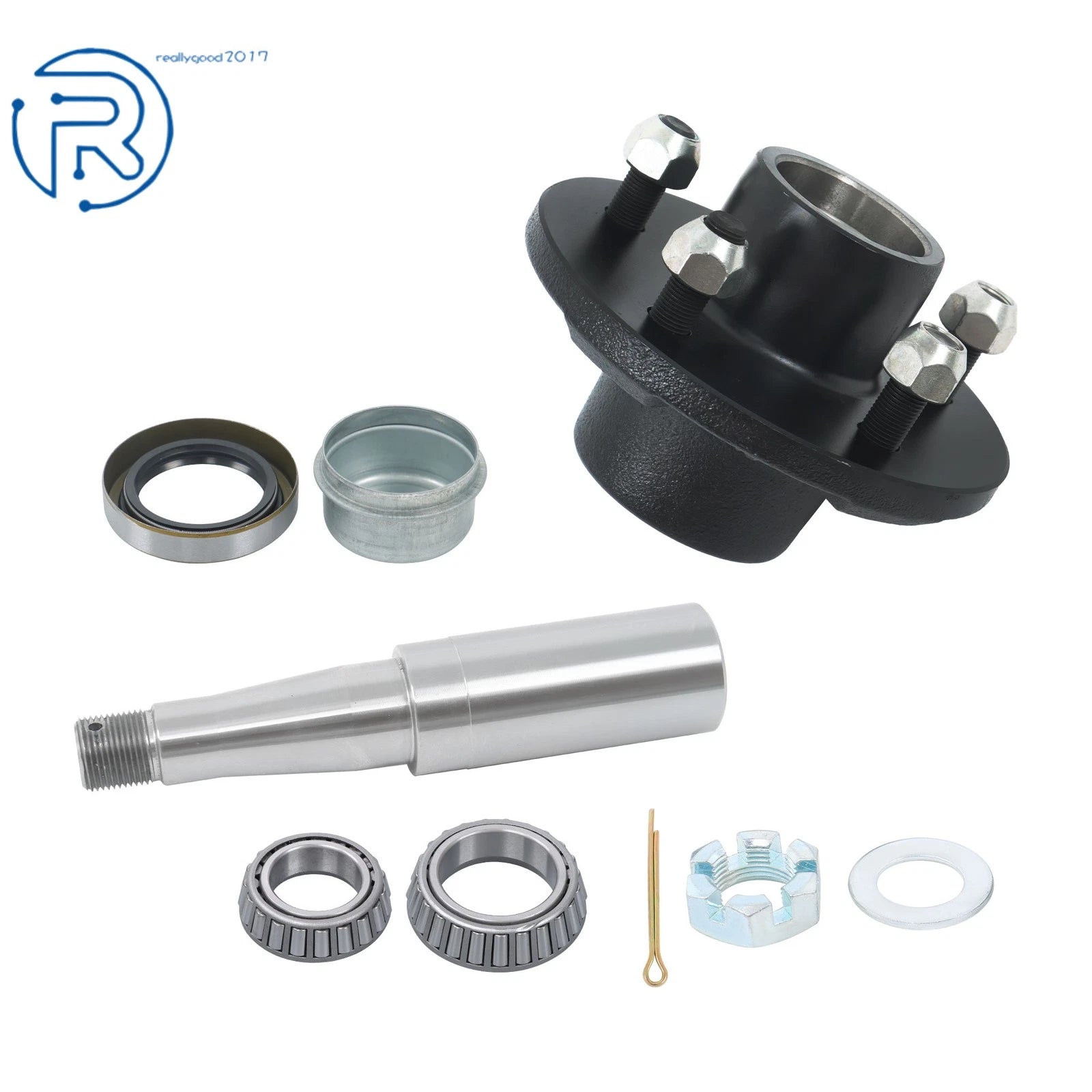 5-Bolt On 4-1/2" Trailer Hub Kit #84 for 3500lbs Axle
