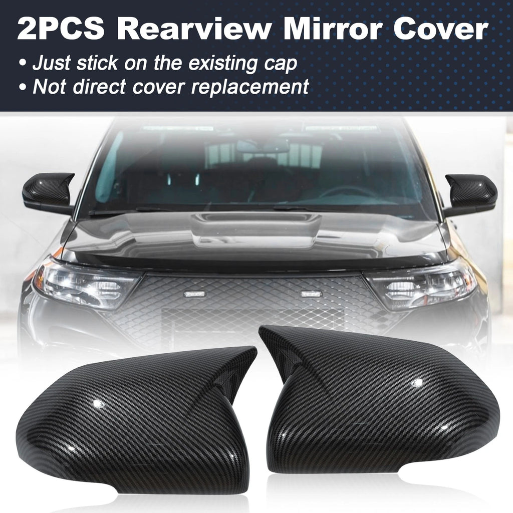 2X Rearview Mirror Cover for Ford Explorer (2020–2024) - Ox Horn