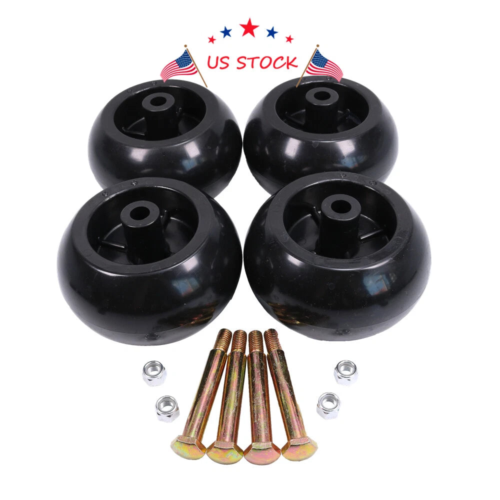 Set of 4 Mower Deck Wheels Bolts for RZT50 RZT54 LT1050 SLT1554