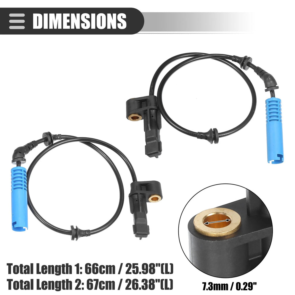 2X ABS Sensor for BMW 320i (No. 34526752681/34526752682)