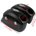 Matte Saddlebag Audio Lid Electronic Latches for Indian Chieftain (2014–2023)