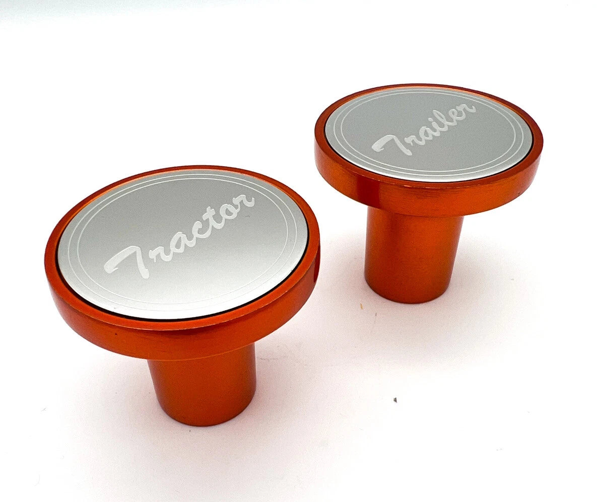 Aluminum Air Valve Knobs Replacement for Peterbilt Kenworth Tractor Trailer (—)