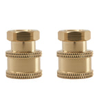 1/4" Quick Connect to Female NPT Pressure Washer Coupler Adapter Brass 5000 PSI