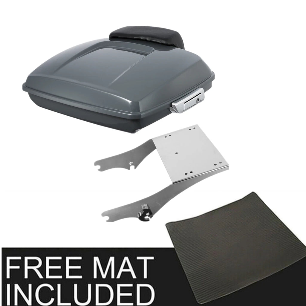 Razor Trunk Pad Rack for Harley Touring Road Glide (1997–2008) Gray