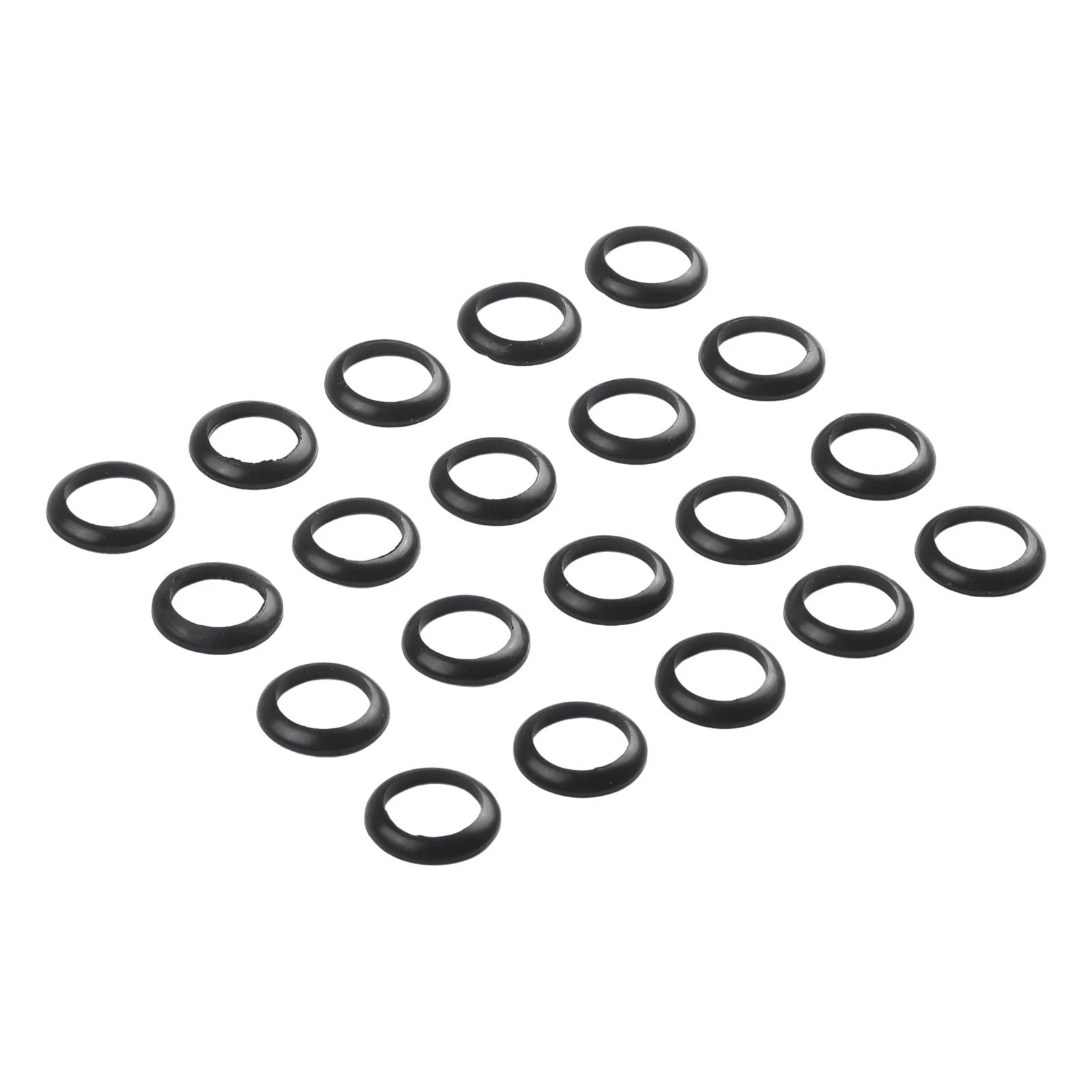 Set of 20 Elastic Winding Check Dress Ring Trim Adapters for Fishing Rods