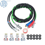 3X 15Ft Air Line Hose Assemblies for Semi Truck Tractor Trailer
