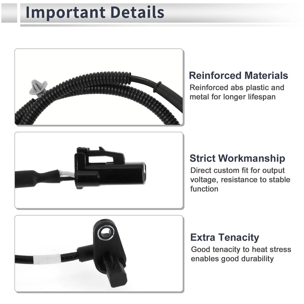 ABS Wheel Speed Sensor No. 956702B000 for Hyundai Santa Fe (2007–2009)