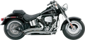 Cobra Speedster Swept Short Exhaust Chrome for Harley Softail Fat Boy (2000)