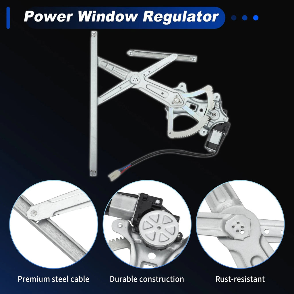 Front Left Power Window Regulator with Motor for Toyota Tacoma (2005–2023) No.69802-04040