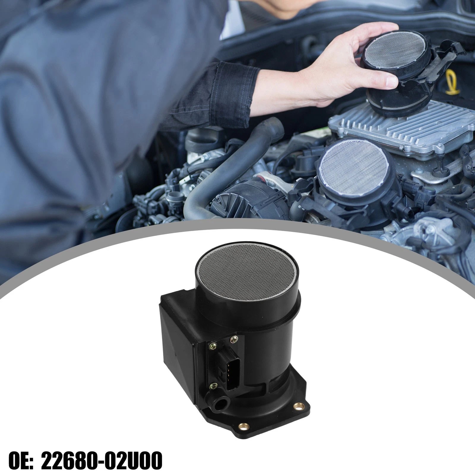 MAF Mass Air Flow Meter Sensor 22680-02U00 for Nissan Skyline (1989–1995)