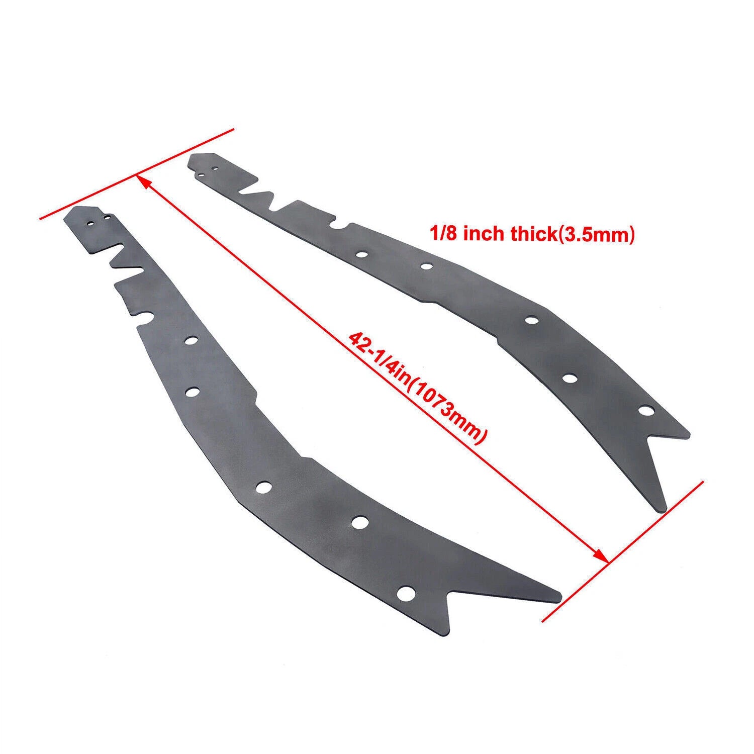 Pair Rear Frame Rust Repair Plate Chrome Steel for Toyota Tacoma (1995–2004)