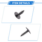 40 Pcs Fender Liner Splash Shield Bumper Cover Screw for Audi A3 (2006–2013)