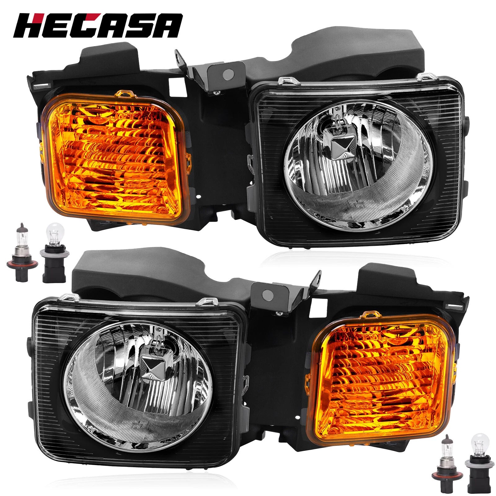 Set of 2 Headlights for Hummer H3 (2006–2010)