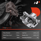 Front Brake Caliper Pair with Bracket for Kia Forte Hyundai Veloster