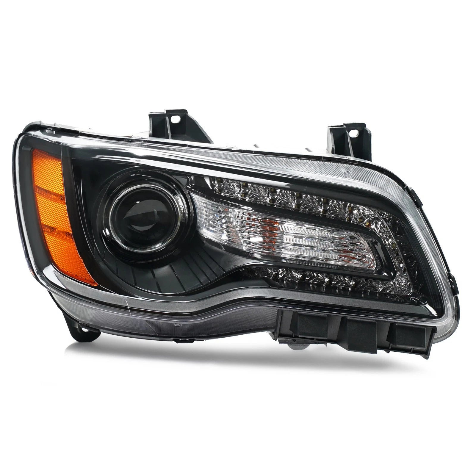 HID Xenon Headlight Passenger Side for Chrysler 300 (2012–2014) AFS Black