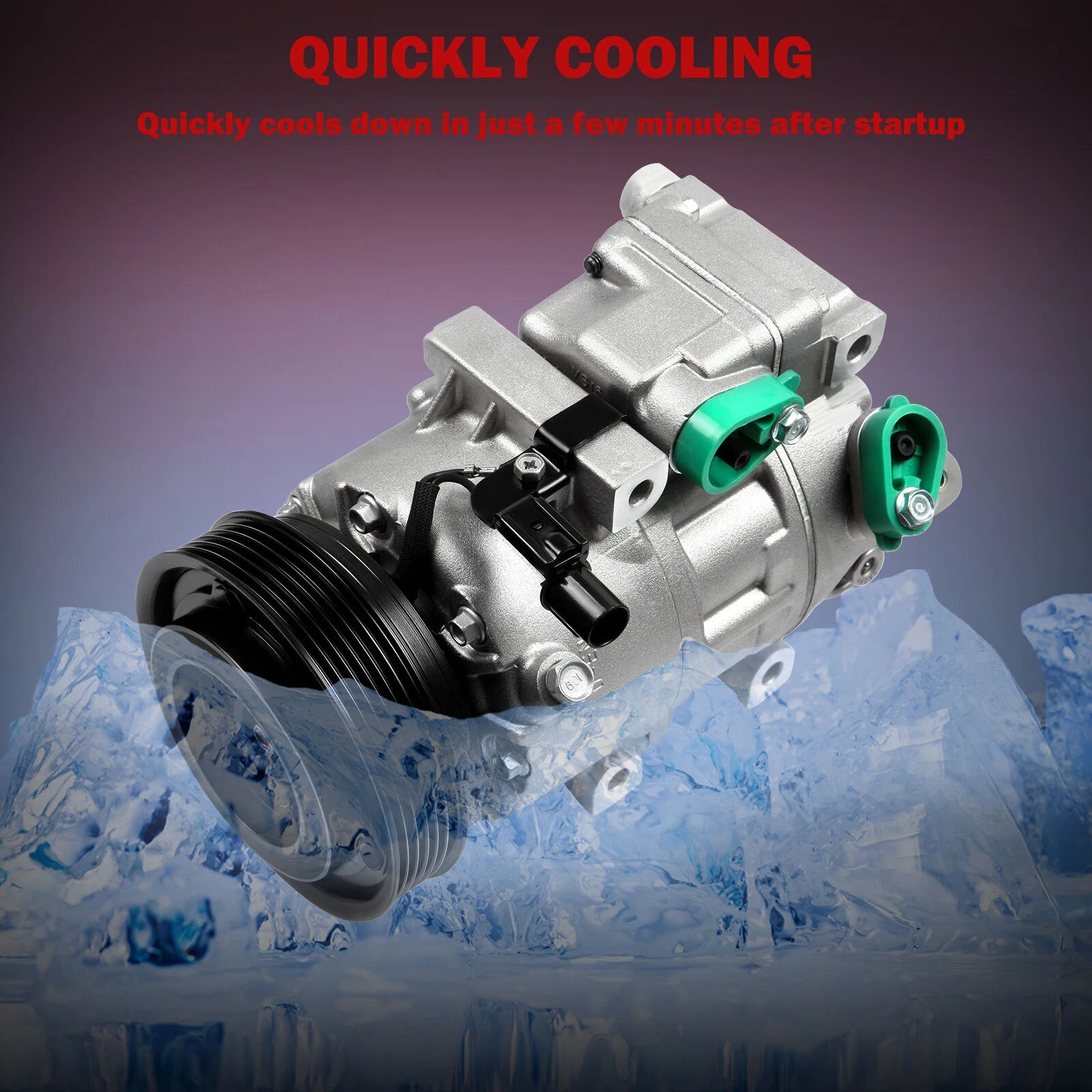 A/C Compressor with Clutch for Hyundai Sonata (2006-2008)