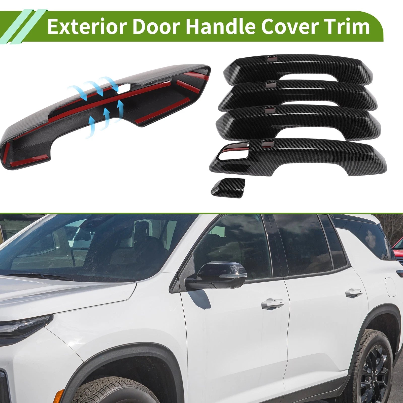 Exterior Door Handle Cover Trim for Chevrolet Traverse (2024–2025)